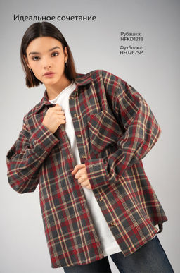 Рубашка женская в клетку Happyfox