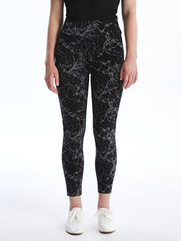 Beli Lastikli Desenli Kad?n Tayt