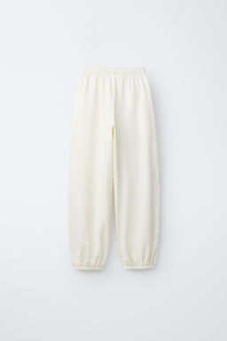 PANTAL?N FELPA BALLOON TEXTO / Crudo - Zara фото 2