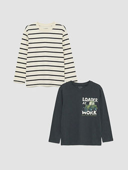 Bisiklet Yaka Erkek ?ocuk Ti??rt 2li