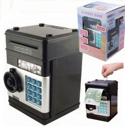 Интерактивная музыкальная электронная копилка сейф с купюроприёмником и с кодовым замком - Buro фото 3