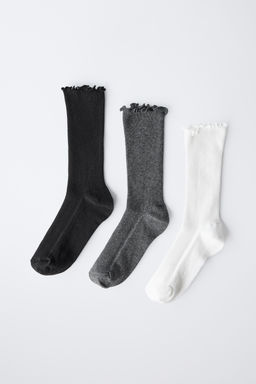 3-PACK OF TOWELLING LONG SOCKS - Zara фото 3