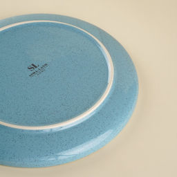 Тарелки SL Home Аззура, d=25.5 см, набор 2 шт., фарфор, бирюзовые