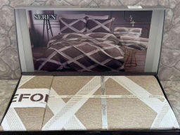 Покрывало EFOR Pique Bedspread SEREN (240*260) с наволочками капучино CAPI