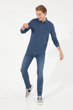 Мужская базовая толстовка индиго Неожиданная скидка в корзине