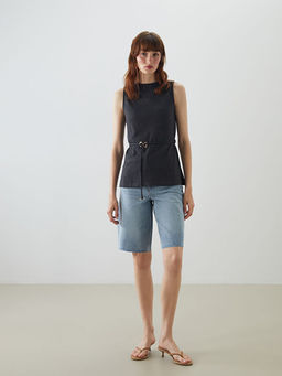 Bisiklet Yaka Kad?n Triko Atlet