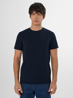 Футболка мужская базовая синяя