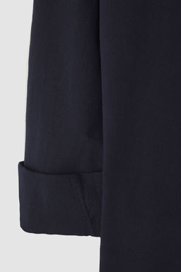 TRENDYOL MAN Lacivert Regular Fit Keten Gorunumlu Buyuk Beden Gomlek TMNSS24AX00006 - Trendyolmilla фото 4