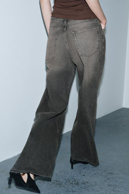 ZW COLLECTION WIDE-LEG MID-WAIST JEANS WITH DARTS - Zara фото 3