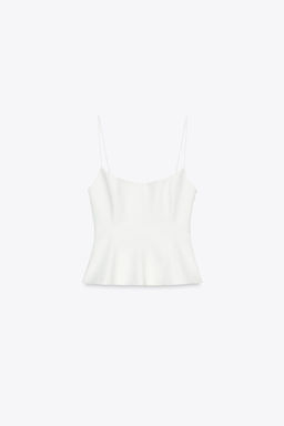 STRETCH PEPLUM TOP - Zara фото 6