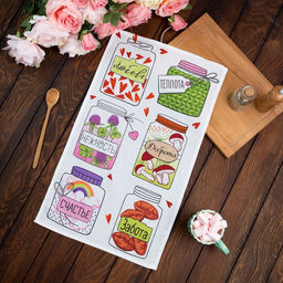 Полотенце кухонное Любовь, теплота, нежность 34*60 см