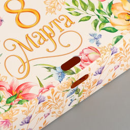 Цена за 3 шт. Коробка подарочная, упаковка, «С 8 марта!», 16.5 х 12 х 5 см