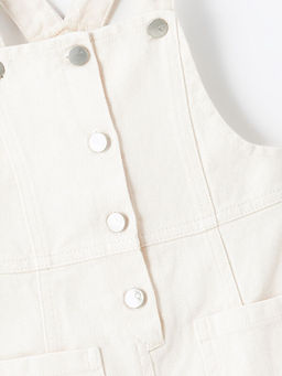 Kare Yaka Basic Ask?l? K?z Bebek Salopet Elbise - Waikiki фото 2