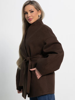 Пальто Мелания (горький шоколад) Б15185-5М - Lt collection фото 11