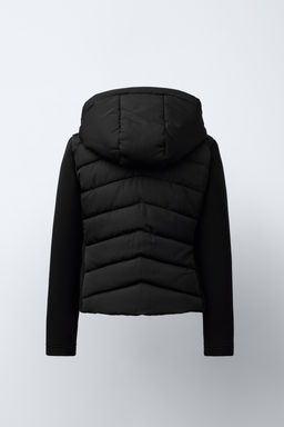 NEOPRENE-EFFECT SLEEVE PADDED JACKET - Zara фото 4