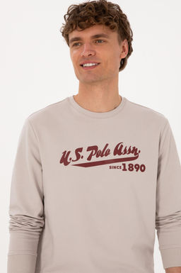 Erkek Bisiklet Yaka Regular Fit Ta_ Sweatshirt - U.s. polo assn фото 2