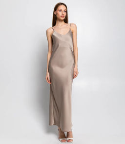 Платье #БШ1989, бежевый