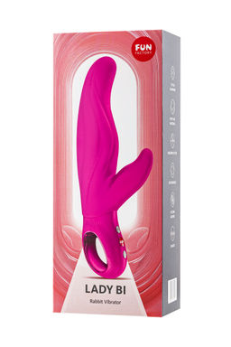 Вибратор кролик Fun Factory LADY BI, силикон, пурпурный, 22 см