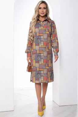 Платье Тетрис по-новому (мультиколор) П8677 - Lt collection фото 4