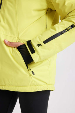 Водоотталкивающее водонепроницаемое пальто стандартной посадки с капюшоном DeFactoFit  фото 7