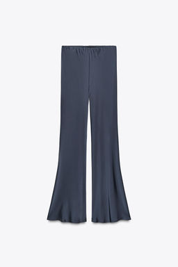 ZW COLLECTION SATIN FLARE TROUSERS