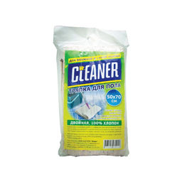 Тряпка для Пола 50х70 Mr. Cleaner Нетканная - Двойная 100% Хлопок