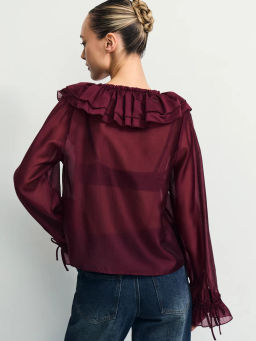 Блуза из шифона с воланами / Zarina