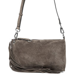 E-06189 коричневая замша, Женская кожаная сумка, Barcelo Biagi