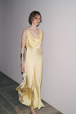 ZW COLLECTION LONG SATIN DRESS - Zara фото 37