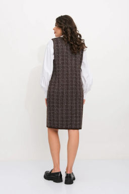 БЕЛАРУСЬ Платье Д 3481 дл/шоколад - Текстильная мануфактура фото 5