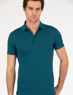 Z_mr_t Polo Yaka Slim Fit Basic Merserize T-shirt