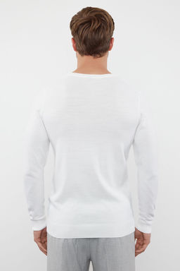 TRENDYOL MAN Kahverengi Slim Dar Kesim Bisiklet Yaka Dokulu Triko Kazak TMNAW25KZ00038 - Trendyolmilla фото 13