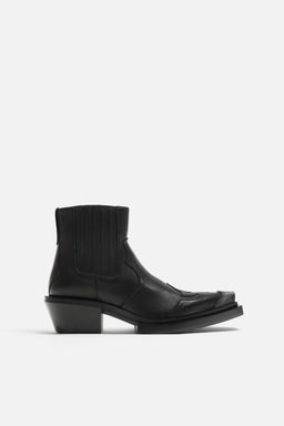 LEATHER COWBOY BOOTS - LIMITED EDITION - Zara фото 6