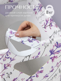 VAL HL-BC-4Q Коробка для хранения, 14*28*14 см, набор 4 шт., HERBARIUM LAVENDER, шт - Valiant фото 5