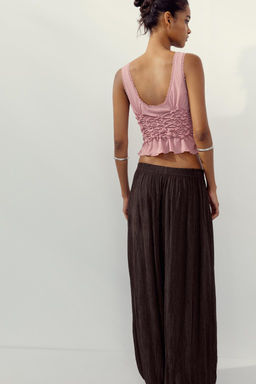 GATHERED TIE TOP - Zara фото 33