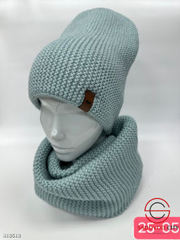 Комплект шапка + хомут женский - Bruno фото 6