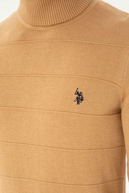 U. S. Polo Assn Мужской свитер песочного меланжа - U.s. polo assn фото 20