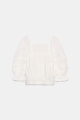 BLUSA ROM?NTICA ZW COLLECTION / Crudo - Zara фото 5