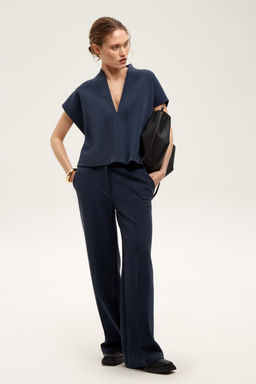 ЕВТ 4139/индиго брюки жен