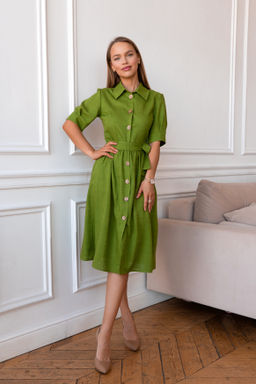 Платье Open Style 5688 зеленый