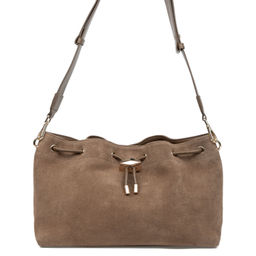 M1191 browd, Женская замшевая сумка, Barcelo Biagi