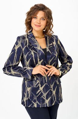 Костюм БелЭльСтиль 412/596 синий+золото