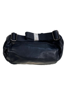 Сумка мужская на пояс из натуральной кожи, цвет черный - Greta фото 2