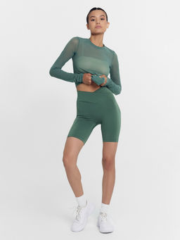 Шорты женские в пыльно-зеленом цвете пыльно -зеленый 332356