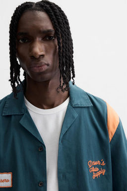 COLOUR BLOCK PATCH SHIRT - Zara фото 2