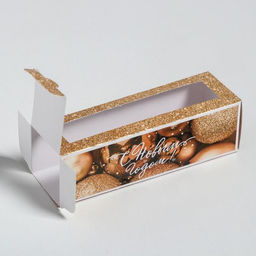 Цена за 5 шт. Коробка складная «С Новым годом» 18×5.5×5.5 см