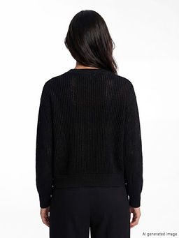 Свитер женский ажурный oversize