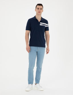 A__k Mavi Slim Fit Jean Pantolon