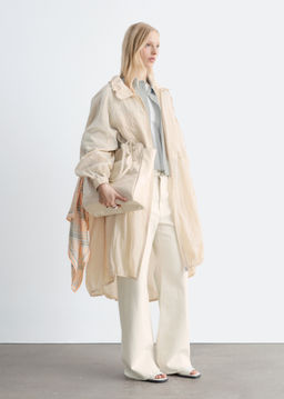 Parka con cord?n de ajuste