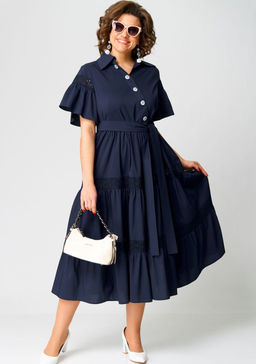 Платье EVA GRANT 7181Е темно-синий